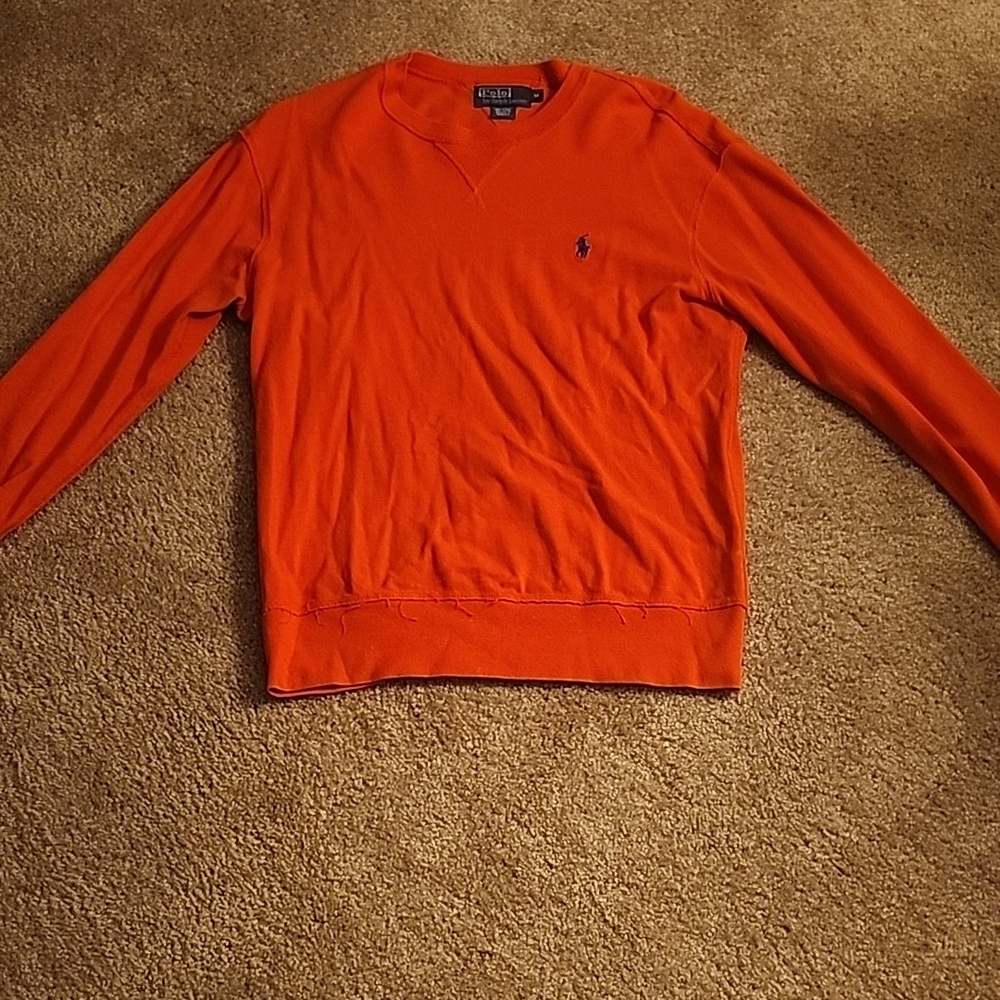 Polo by Ralph Lauren Men's Orange Sweater